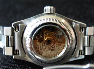 Rolex with glass back